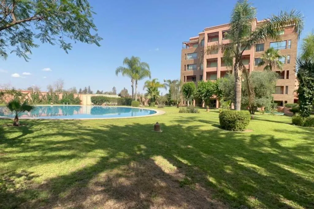 Bel Appartement Meuble Avec Piscine, L'Hivernage A Marrakech Marakéš